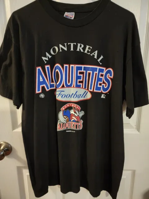Vintage Montreal Alouettes CFL Football X-Large Starter T-Shirt