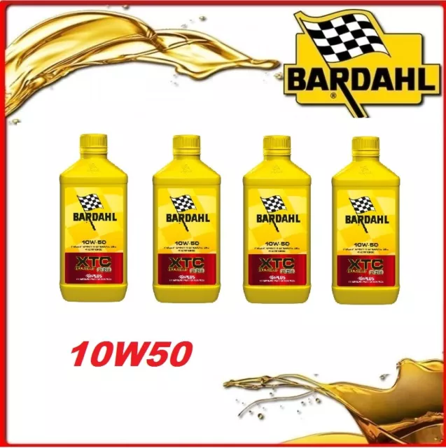 Olio motore moto 4 LITRI  XTC C60 10W50 Bardahl motore 4T