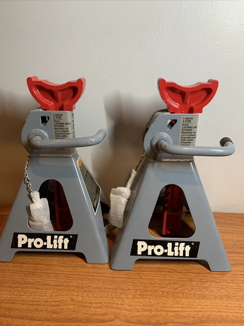Pro-LifT T-6903D Double Pin Jacks Stands - 3 Ton 2 Pack