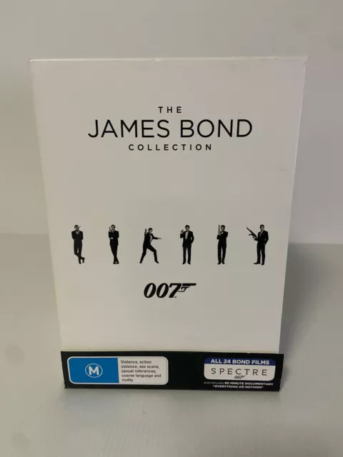 The James Bond Collection 24 Disc Set DVDs 1962-2016 Dr No - Spectre