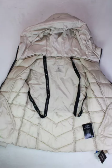Bernardo Womens Packable Puffer Coat Jacket Small Beige 2