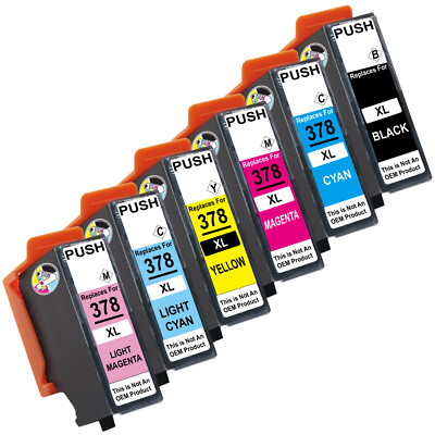 NON OEM 378XL Ink Cartridges For Epson XP8000 XP8500 XP8505 XP8600 XP8600 XP8700