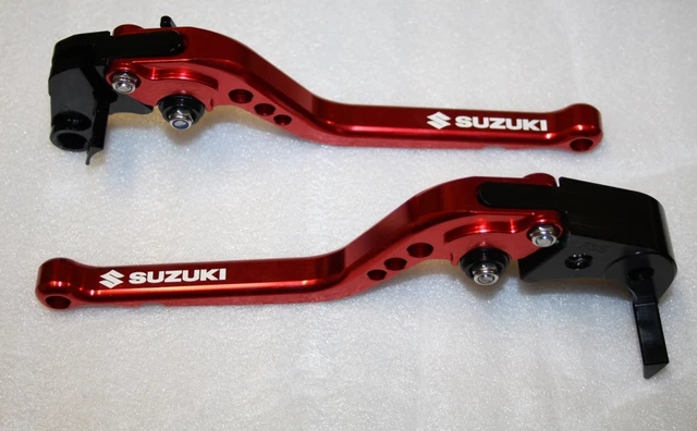 Levier Frein & Embrayage Noir Pour Suzuki GSX-S, GSX-R - Alliage Aluminium Réglable