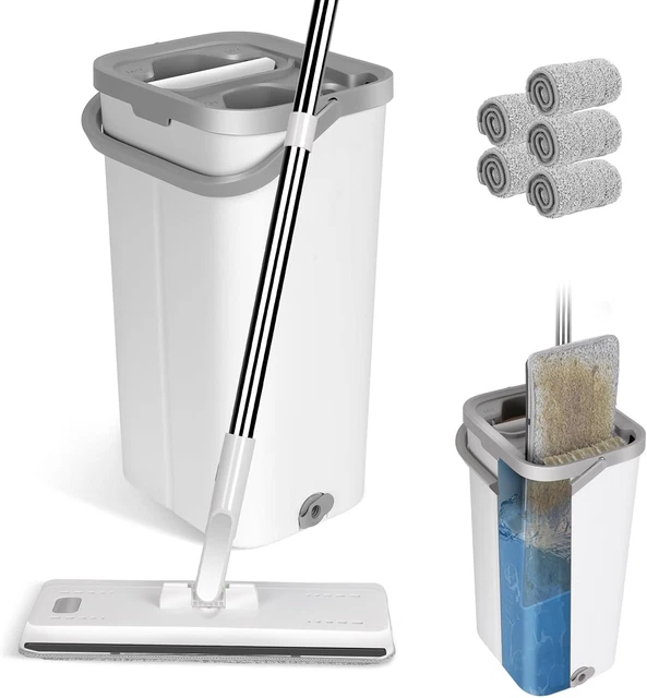 Mocio Alanberg Autostrizzante Con Secchio 2 Camere - Sistema Acqua Pulita/Sporca Separata - Foto 3