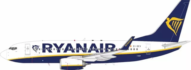 B737-73S (Wl) Ryanair Reg: Ei-Sev With Stand - Jfox Models Jf7377001 1/200