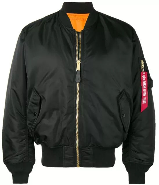 Alpha Industries Ma-1 Reversible Bomber Jacket Giubbotto Uomo Giacca 10010103