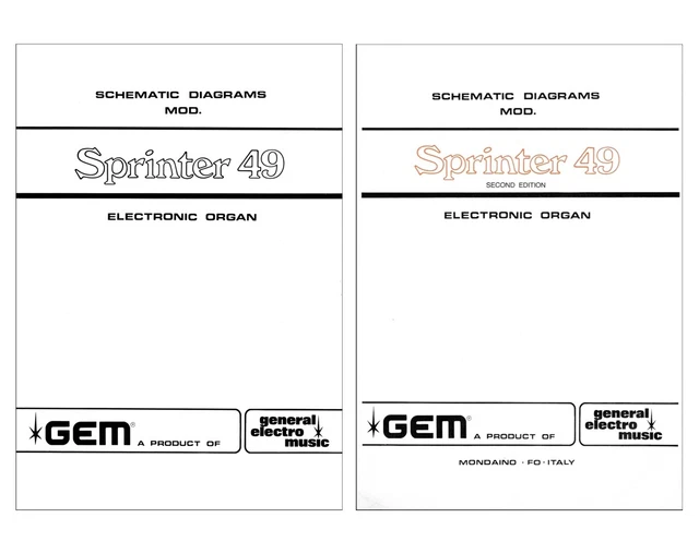 GEM SPRINTER 49 Service Manual Schematic diagram Schaltplan Schema