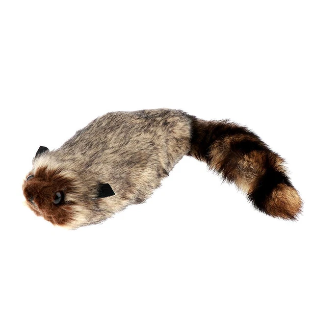 MODGAL Raton Laveur Magique – Accessoire Farce Et Attrape – Peluche Réaliste Avec Ressort – Pour Spectacle De Rue