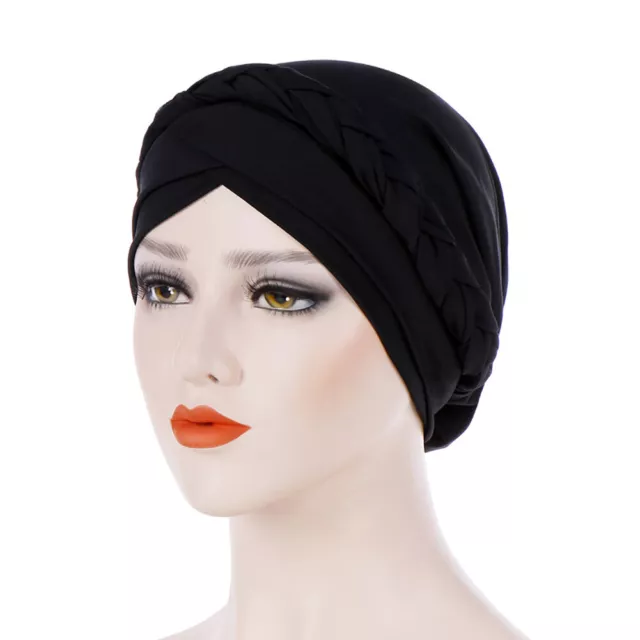 Women Hat Exquisite Good Elastic Brimless Twist Head Wrap Braided