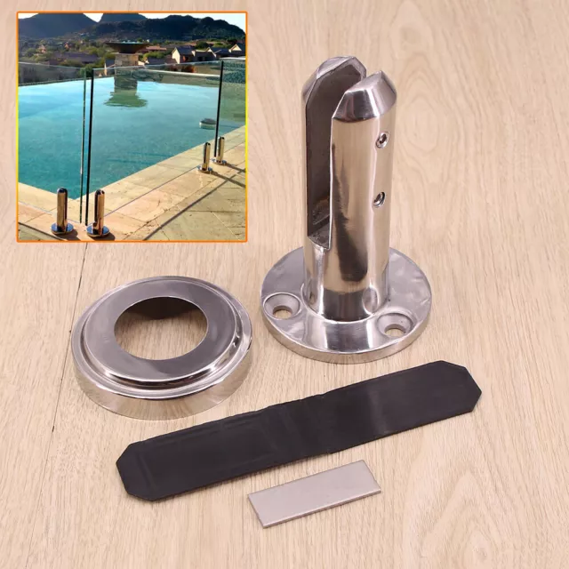 Stainless Steel Spigot Glass Pool Deck Balustrade Spigots Fence Round New！