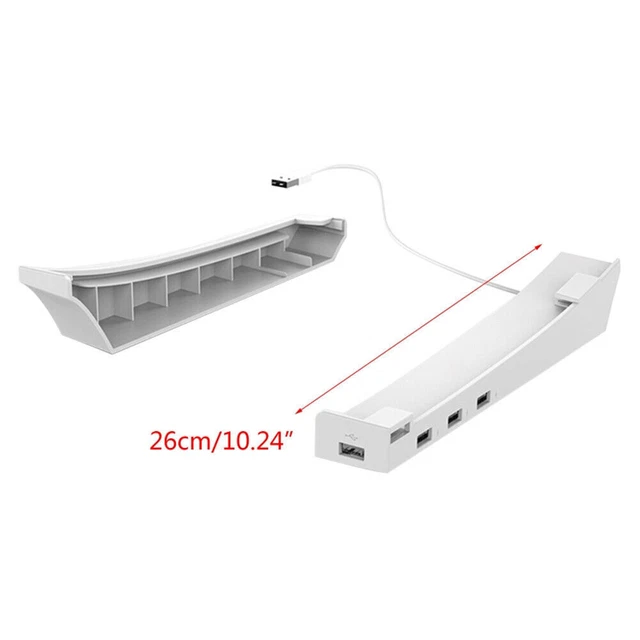 Wall Mount Holder Game Host Storage Bracket 4 USB Port For PS5 Console Version