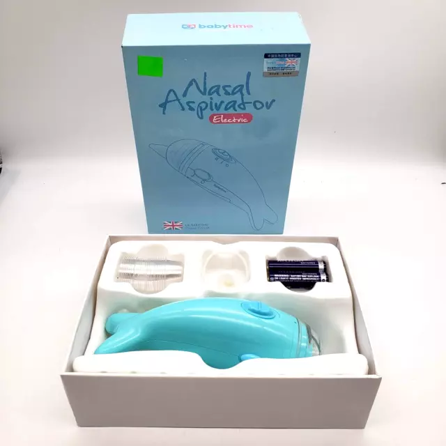 Baby Time Electric Nasal Aspirator Suction Dolphin Plays Music (New Open Box)