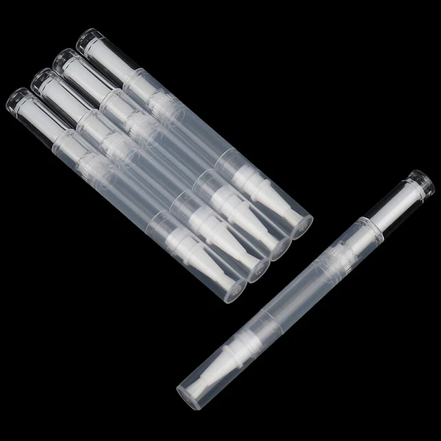 5 piezas 3 ml de aceite de nutrición de uñas botella con aplicador de cepillo hasta la entrada de uñas q