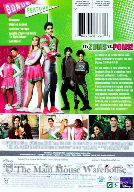 DVD danse musicale film zombies lycée football pom-pom girl Disney Channel 2