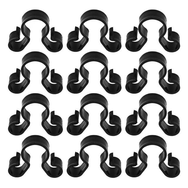 12 piezas Portabotellas de champán Botella de plástico Champagne Clip de seguridad Black
