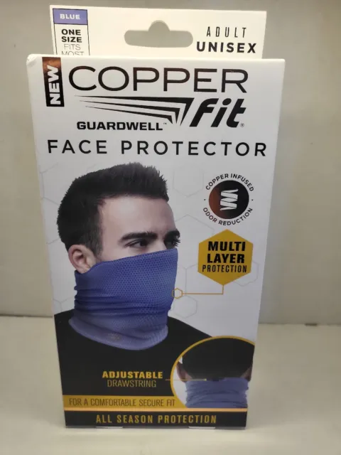 Copper Fit Face Protector Mask Gaiter Adult Unisex One Size NEW
