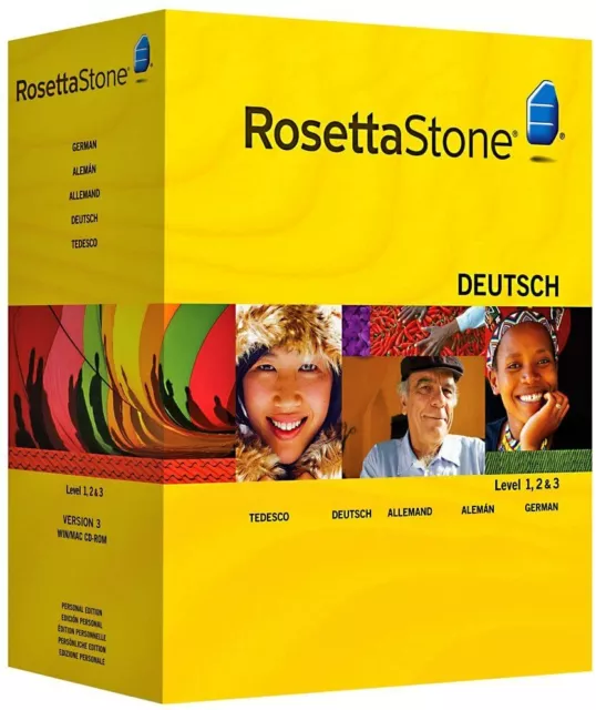 Rosetta Stone German Level 1 - 5 Complete Set Version 3 Brand New