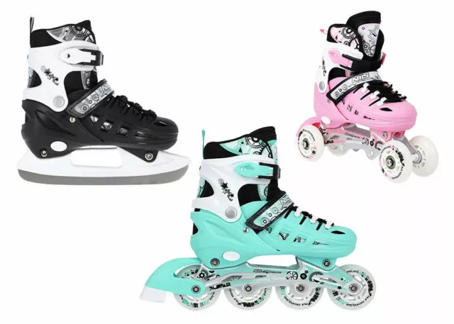 Inline skates roller skates ice skates 4in1 adjustable inline skates NH10905