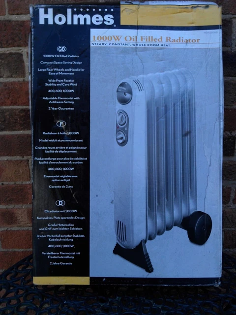 HOLMES 1000 W oil-filled electric radiator £15.00 - PicClick UK