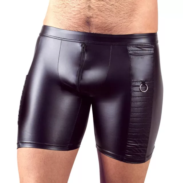 "Ciclista uomo M L XL 2XL con tasche zip matter wetlook pantaloncini mutande ""Rocco"