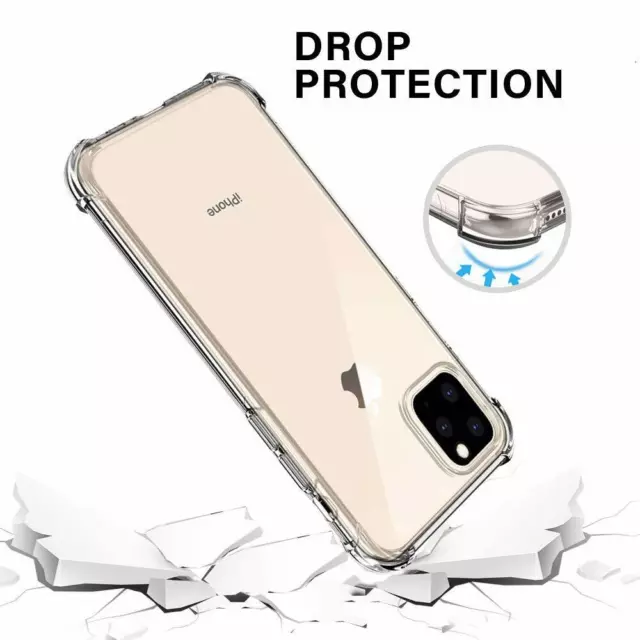 Shockproof Clear Case Cover Fr iPhone 15 14 13 12 11 Pro XS Max 7 8 Plus SE X XR 2