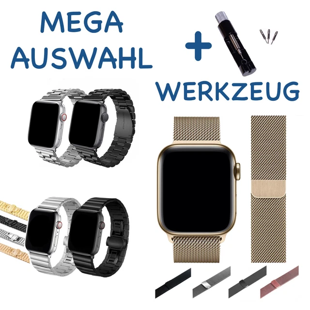 Armband Apple Watch Milanaise Edelstahl Serie 2 3 4 5 6 7 8 SE 38-45mm Milanese