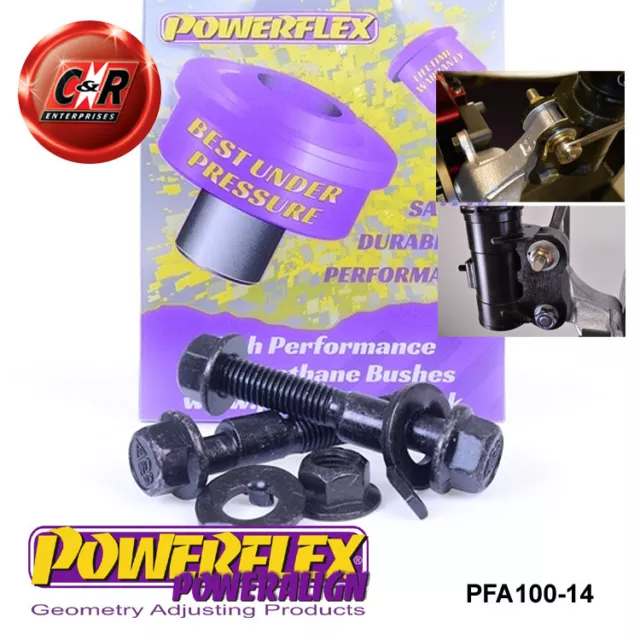 Powerflex Road Kit de Boulon de Carrossage Poweralign (14mm) PFA100-14