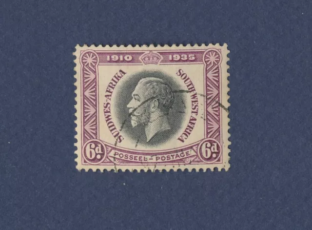 SOUTH WEST AFRICA - Scott 124 -  VF used with light cancel - George V - 1935