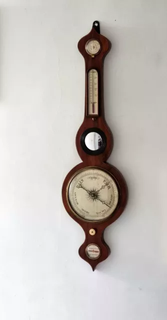 Antique Victorian  Banjo Barometer