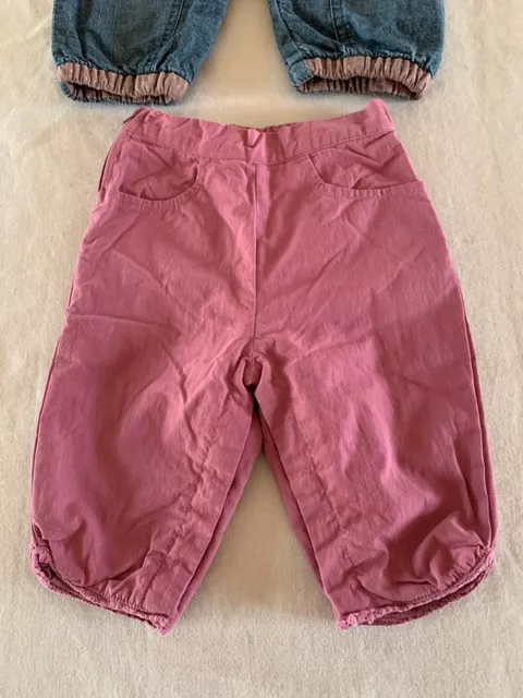 Pantalon violet avec des poches, taille 3 mois, marque Obaïbi