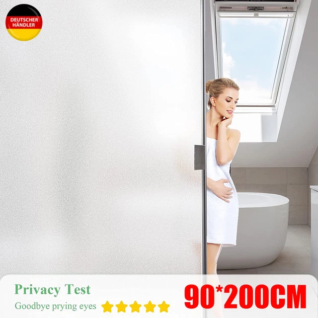 Fensterfolie Sichtschutzfolie Milchglasfolie Statische Folie Fenster Glasdekor