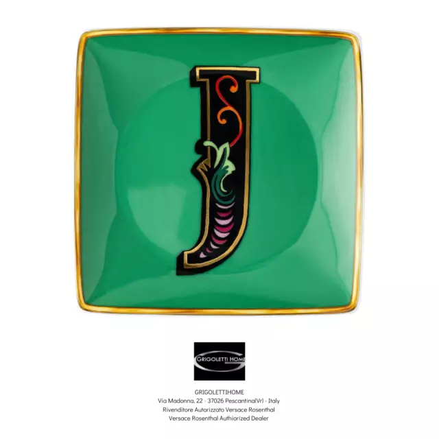 Versace Rosenthal - Holiday Alphabet - J - Untertasse / Tasse CM 12 -