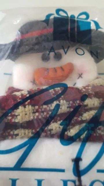 Vintage Avon Gift Collection Holiday Snowman Tissue Holder NOS