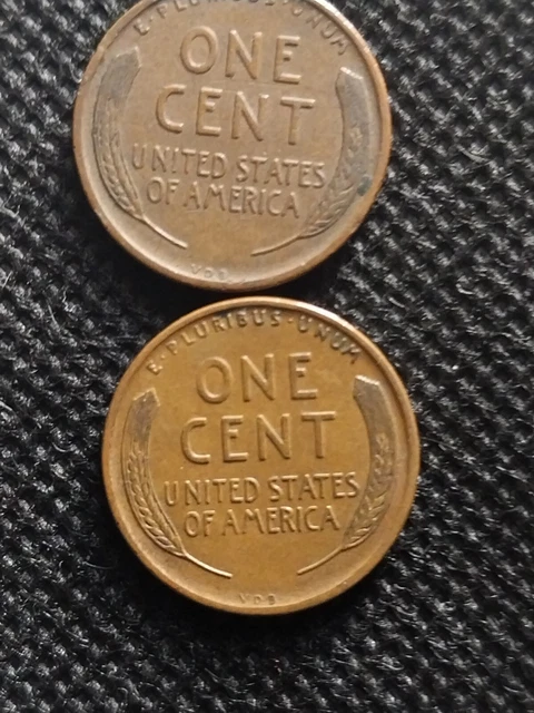 1909 VDB  Lincoln Wheat Penny Gem BU 1 CENT (2) Pcs.