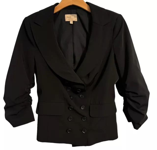 Elizabeth & James Blazer Size 10 Black Jacket Long Sleeves Women Jacket