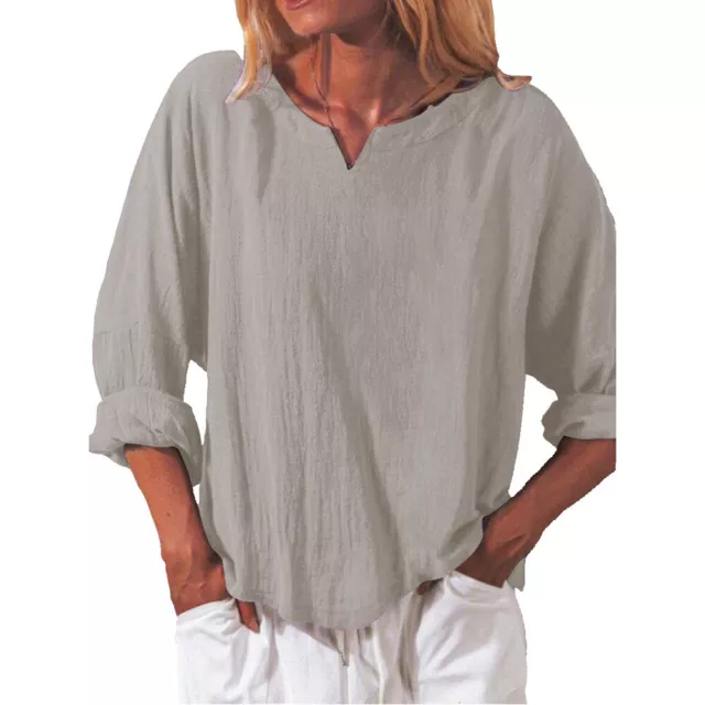 Tunique Pull Blouse T-Shirt Tees Tops Casual Manches Longues Baggy Ligne De F