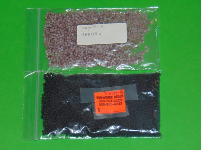 Czech Shipwreck Vintage 3mm Bead Variety Lot of 2 Packs - 109.2 Grams NOS Czech Shipwreck Vintage 3mm Bead Variety Lot of 2 Packs - 109.2 Grams NOS