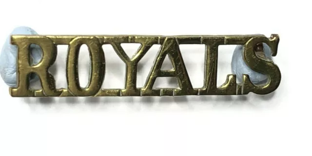 WW2 1st Royal Dragoons shoulder Title 4.8 x 1.1 cm's genuine