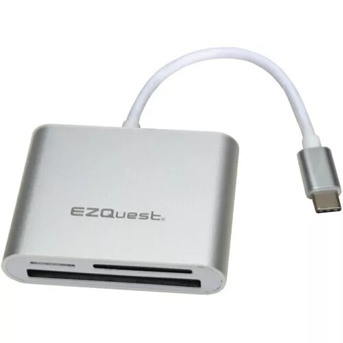 Neuf EZQuest USB Type C Carte Lecteur Prend en Charge Cf ,SD , & MICROSD Cartes