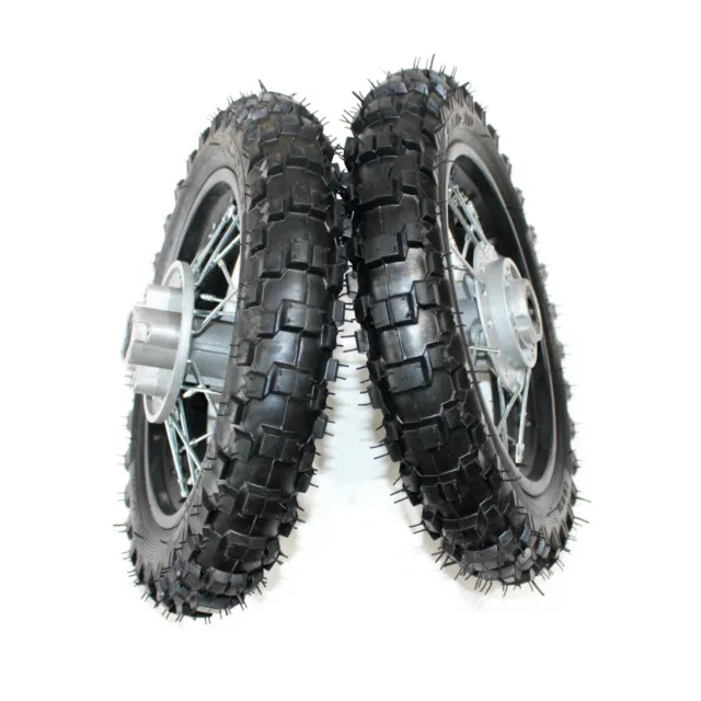 2.50 - 10 10" Inch Front Rear Back Disc Brake Wheel Rim Tyre Tire PIT Dirt Bike