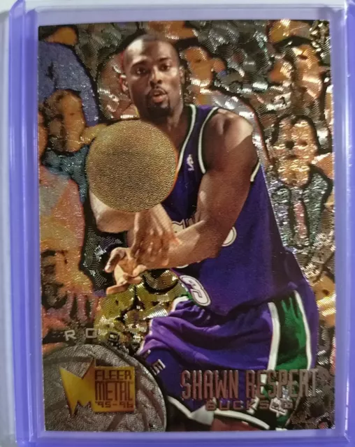 SHAWN RESPERT. 1995-96 Fleer Metal Rookie Card #166. Milwaukee Bucks.