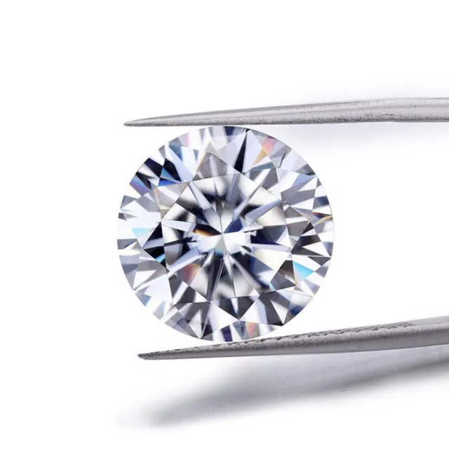 1.00 Ct Natural White Diamond Lab created E Color Round Cut Gemstones VVS1 6.4mm