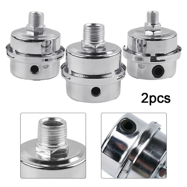 OIL FREE AIR Compressor Muffler Filter Noise Reduction Accessories (Set ...