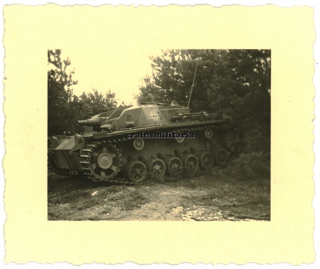 ORIG. FOTO STURMGESCHÜTZ StuG III Panzer der StuG.Abt.203 in Lager ...