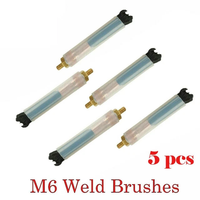 5Pcs M6 Weld Brushes For Weld Seam Bead Joint Cleaning Polishing Machine-Cleaner