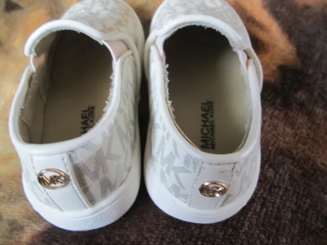 Michael Michael Kors Shoes Toddler 6 EUR Dem Daley Slip On Sneakers Vanilla 3