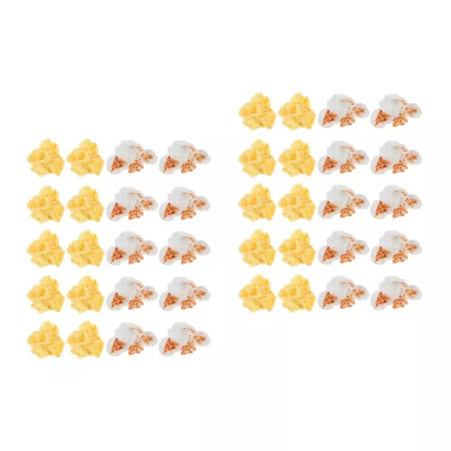 60 pz orecchini giocattoli per bambini popcorn artificiali modellazione decorativa