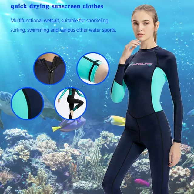 Ultra-thin Women's Ice Silk Sunscreen Wetsuit Full Body stretch Diving Suit!!