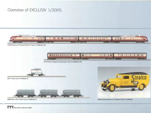 MÄRKLIN 2005 Exclusive 3/2005 catalogue - One time series in 2005 E aa 2