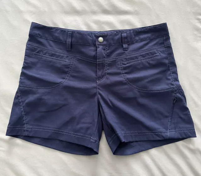 Athleta Women’s Chino Dipper Hiking Shorts Navy Blue Stretch Sz 12